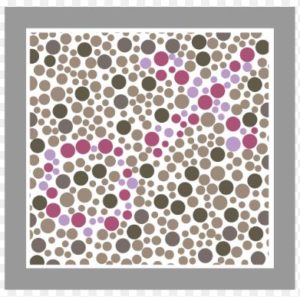 Testplaat Hardy Rand Rittler (HRR) test bij onderzoek naar kleurenblindheid