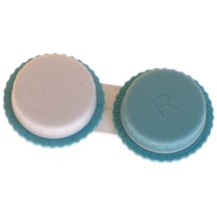 Lensetui voor zachte en RGP lenzen Lenscase voor zachte en RGP lenzen